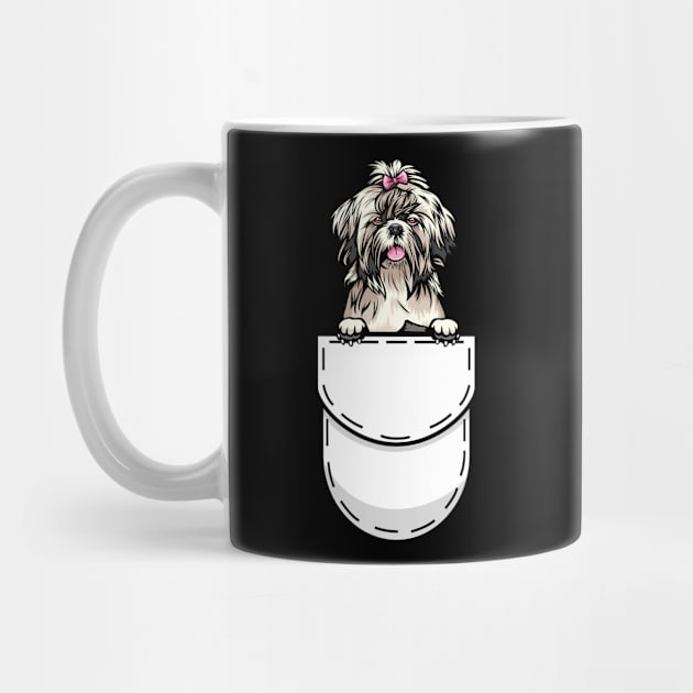 Funny Shih Tzu Pocket Dog by Pet My Dog